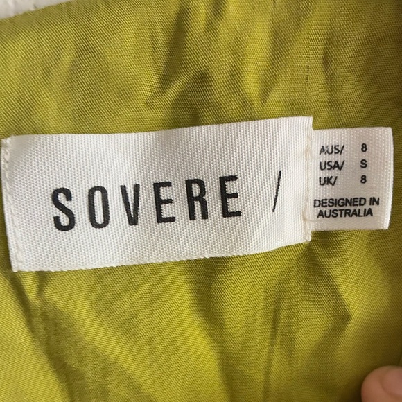 Sovere Women’s Green Bell Sleeve Wrap Linen Blend Top S - Picture 11 of 14